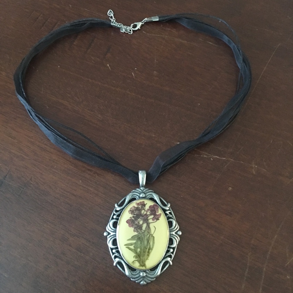 Pressed Flower Necklace